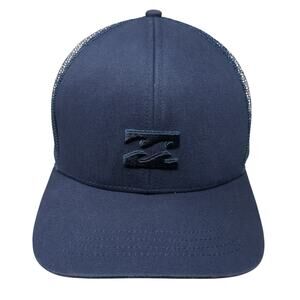 Billabong Snapback Mesh Back Trucker Hat Blue One Size Adjustable Outdoor